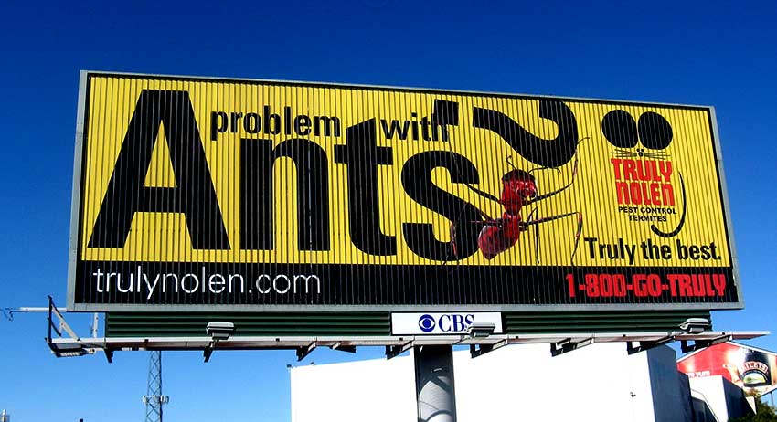 Truly Nolen Ants Trivision Billboard